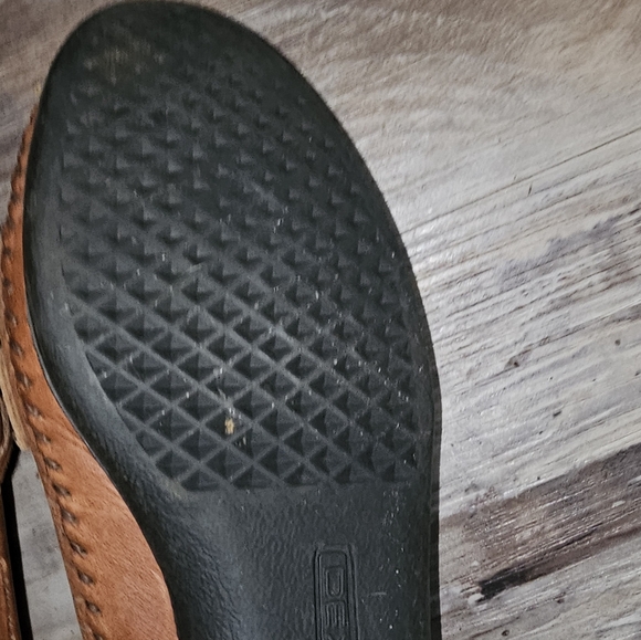 Women's Dexter Brown Leather Slip on flats size 8.5 - Picture 6 of 10